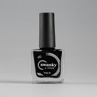Лак для стемпинга Swanky Stamping 001, черный 10 мл