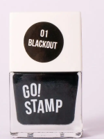 Лак для стемпинга GO! Stamp 001 Blackout 11 мл