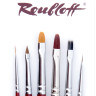Набор "Базовый" для дизайна ногтей Roubloff / 6 кистей/ ручки бордовые